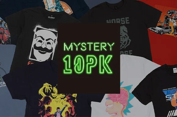 MYSTERY 10 PACK T-SHIRTS + GRATIS INCREDIBLES 2 POP! RIDE