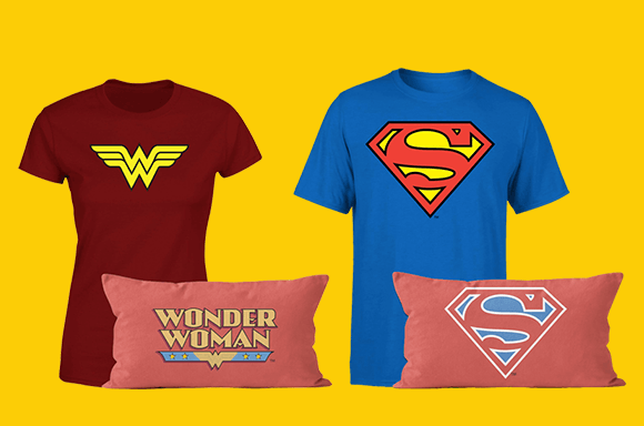 DC T T-Shirt & Kussen Bundels