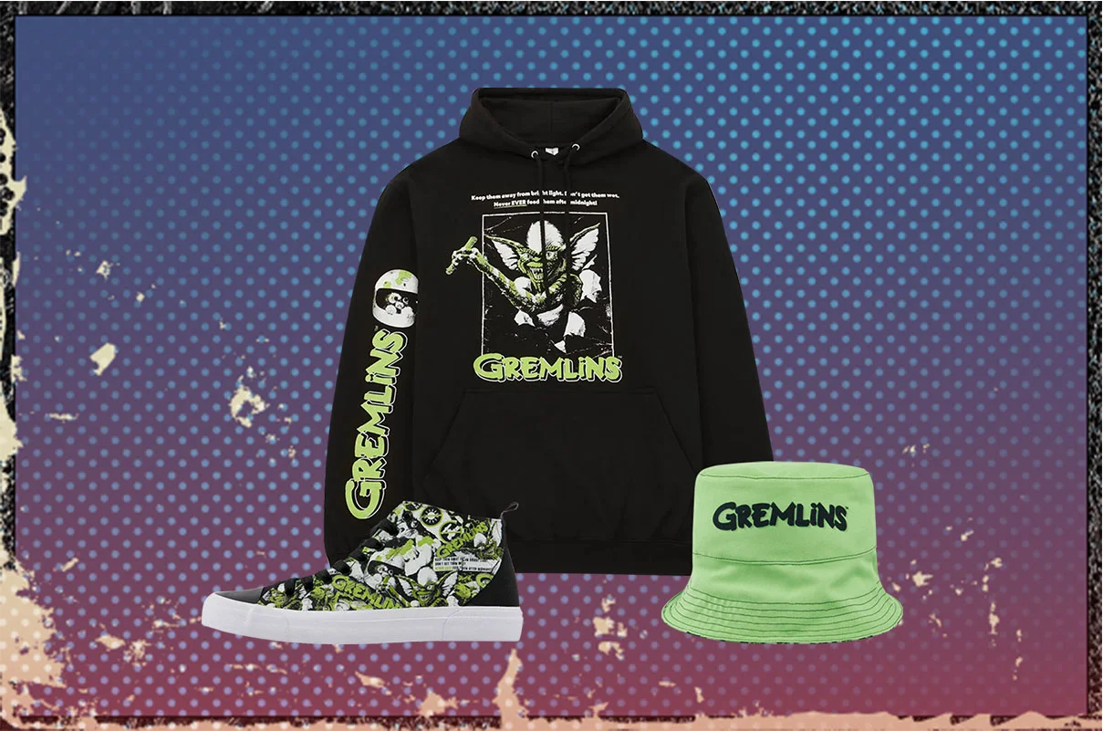 GREMLINS HOED, HOODIE EN AKEDO BUNDEL.