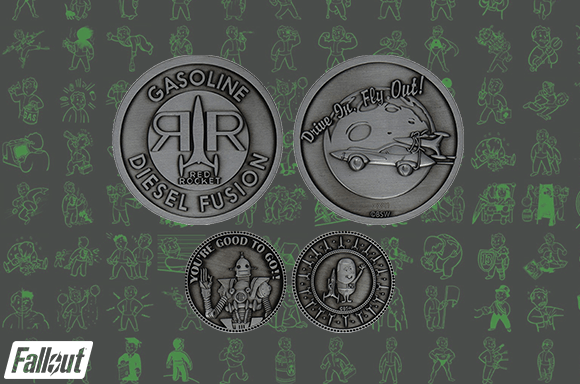 DUST! Fallout Limited Edition Red Rocket Collector's Medallion and Coin Set