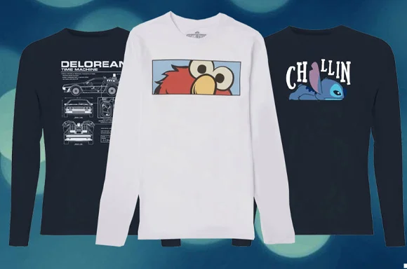 T-SHIRTS MET LANGE MOUWEN.