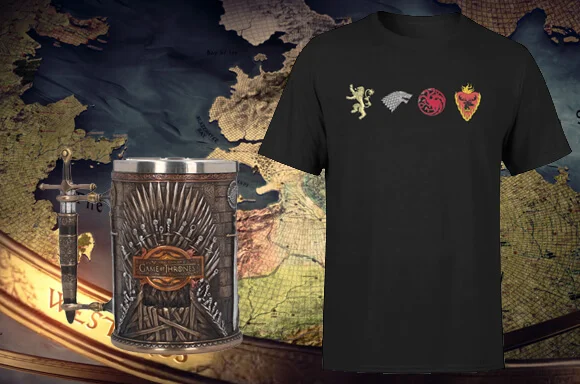 GAME OF THRONES BEKER & T-SHIRT