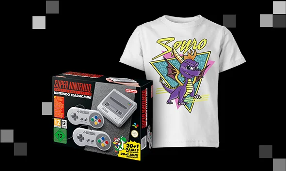 Retro Console + gratis kinder T-shirts