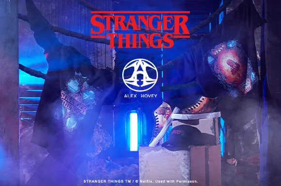 STRANGER THINGS X ALEX HOVEY NEW COLLECTION.