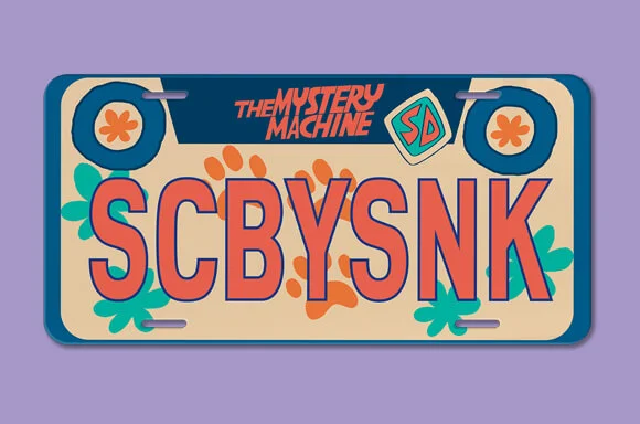 SCOOBY DOO kenteken
